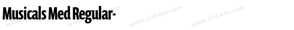 Musicals Med Regular字体转换